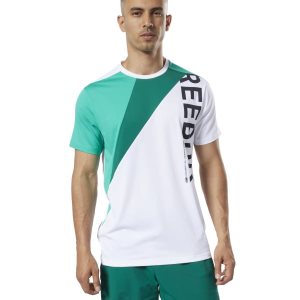 Reebok One Series Training Colourblock T Shirt Herren - Weiß - DE 741-CXP